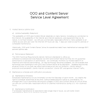 Service Level Agreement(영문서비스계약서) Service Level Agreement(영문서비스계약서)
